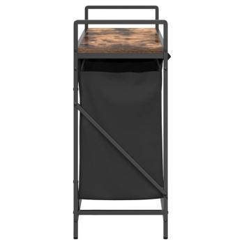 Wäschekorb 3 Fächer mit Ablage Räuchereiche