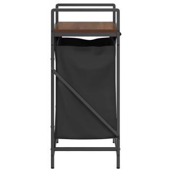 Wäschekorb 1 Fach mit Ablage Braun Eichen-Optik