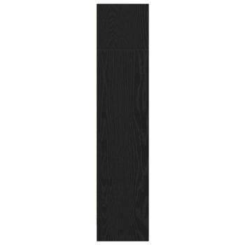 Bücherregal Schwarz Eichen-Optik 60x24x109 cm Holzwerkstoff