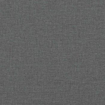 Modulares Sofa mit Fußhocker Kissen Stoff Dunkelgrau