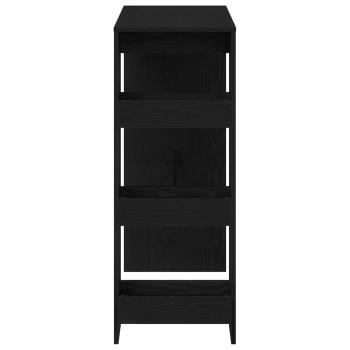 Bartisch mit Regal Schwarz Eichen-Optik 90x40x103,5 cm