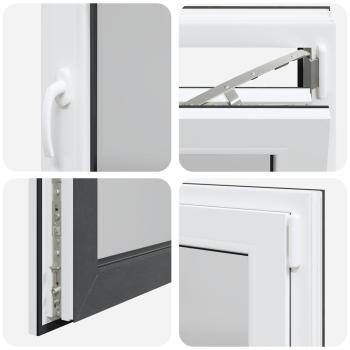 Kellerfenster RISOR 110x60 cm Dreh Kipp DIN Rechts Anthrazit