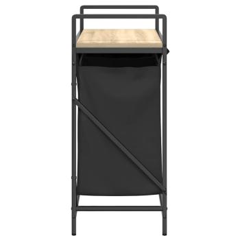 Wäschekorb 2 Fächer mit Ablage Sonoma-Eiche