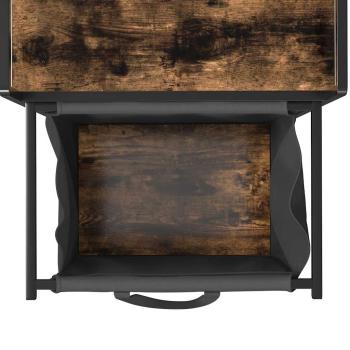 Wäschekorb 1 Fach mit Ablage Räuchereiche