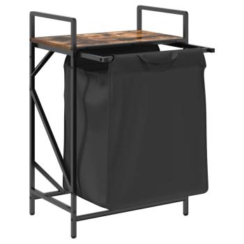 Wäschekorb 1 Fach mit Ablage Räuchereiche