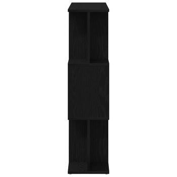 Bücherregal Schwarz Eichen-Optik 80x24x96 cm Holzwerkstoff