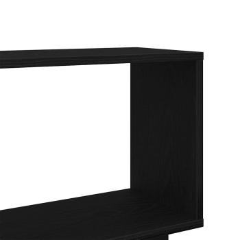 Bücherregal Schwarz Eichen-Optik 80x24x96 cm Holzwerkstoff