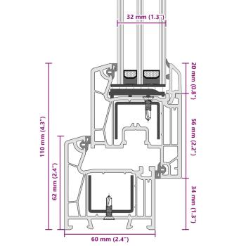 Kellerfenster RISOR 90x40 cm Kipp 3-fach Verglasung Anthrazit