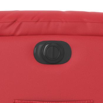 Relaxsessel Elektrisch Rot Kunstleder