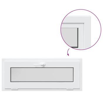 Kellerfenster RISOR 110x40 cm Kipp 2-fach Verglasung Weiß