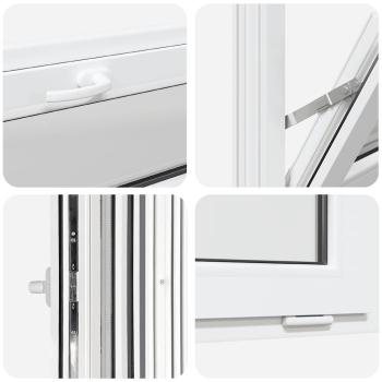 Kellerfenster RISOR 110x40 cm Kipp 2-fach Verglasung Weiß