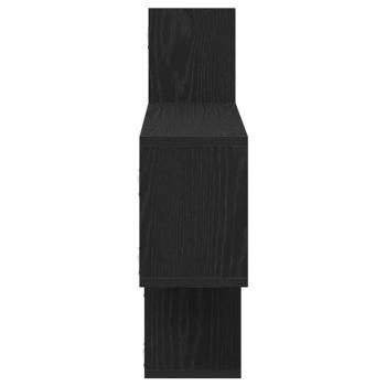 Wandregal Schwarz Eichen-Optik 167,5x18x68 cm Holzwerkstoff