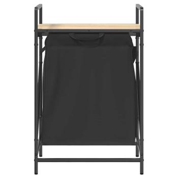 Wäschekorb 1 Fach mit Ablage Sonoma-Eiche