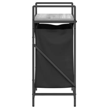 Wäschekorb 1 Fach mit Ablage Grau Sonoma