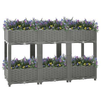 Hochbeet 120x40x71 cm Polypropylen