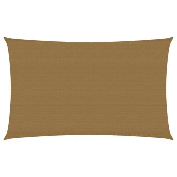 ARDEBO.de - Sonnensegel 160 g/m² Taupe 4x7 m HDPE