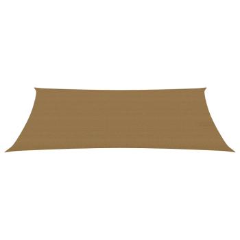 Sonnensegel 160 g/m² Taupe 4x7 m HDPE