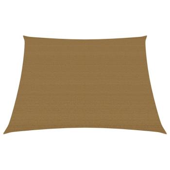 Sonnensegel 160 g/m² Taupe 4/5x3 m HDPE