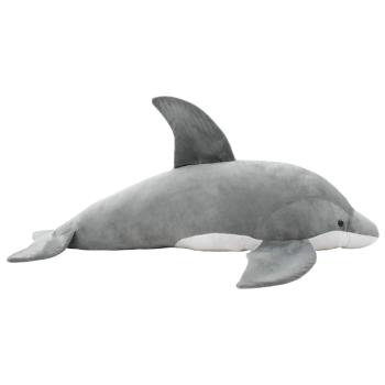 ARDEBO.de - Delfin Kuscheltier Plüsch Grau