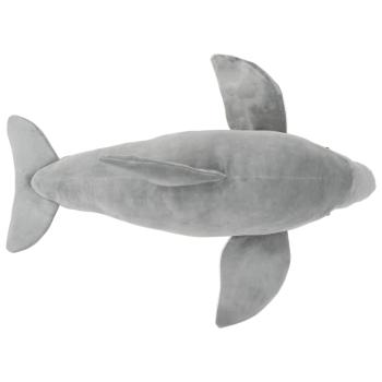 Delfin Kuscheltier Plüsch Grau