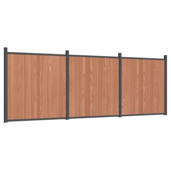 Zaunelement Braun 526x186 cm WPC