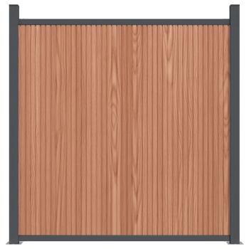 Zaunelement Braun 526x186 cm WPC