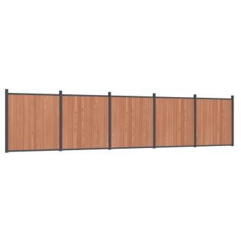 Zaunelement Braun 872x186 cm WPC