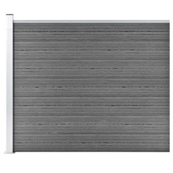 ARDEBO.de - Zaunelement WPC 175x146 cm Grau