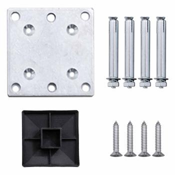 Zaunelement WPC 175x146 cm Grau