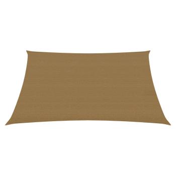 Sonnensegel 160 g/m² Taupe 3,6x3,6 m HDPE