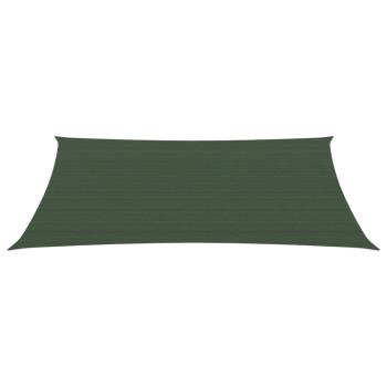 Sonnensegel 160 g/m² Dunkelgrün 3x4 m HDPE