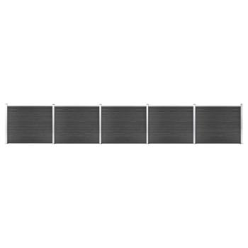 ARDEBO.de - Zaunelement Set WPC 872x146 cm Grau