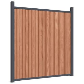 Zaunelement Braun 699x186 cm WPC