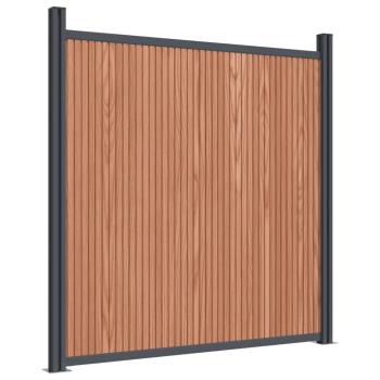 Zaunelement Braun 699x186 cm WPC