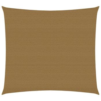 ARDEBO.de - Sonnensegel 160 g/m² Taupe 6x6 m HDPE