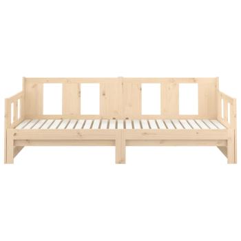 Tagesbett Ausziehbar Massivholz Kiefer 2x(90x190) cm