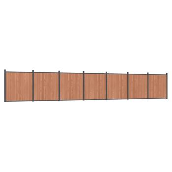Zaunelement Braun 1218x186 cm WPC