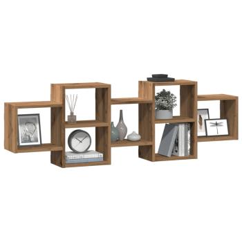 Wandregal Artisan-Eiche 129x18x42 cm Holzwerkstoff