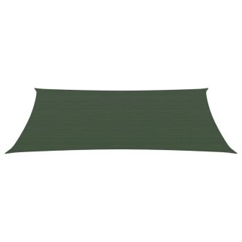 Sonnensegel 160 g/m² Dunkelgrün 4x6 m HDPE