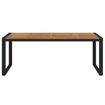 Gartentisch mit Gestell U-Form 200x90x75 cm Akazie Massivholz