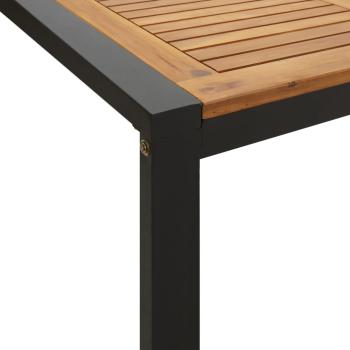 Gartentisch mit Gestell U-Form 200x90x75 cm Akazie Massivholz