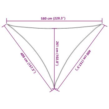 Sonnensegel 160 g/m² Orange 4x4x5,8 m HDPE