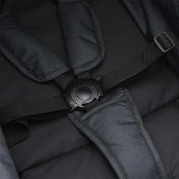 2-in-1 Kinderwagen Anthrazit und Schwarz Stahl