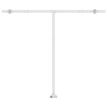 Markise Manuell Einziehbar mit LED 300x250 cm Orange und Braun