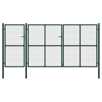 ARDEBO.de - Gartentor Stahl 400 x 200 cm Grün