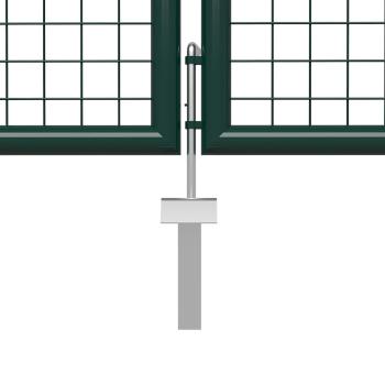 Gartentor Stahl 400 x 200 cm Grün
