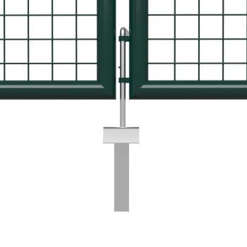 Gartentor Stahl 400 x 200 cm Grün