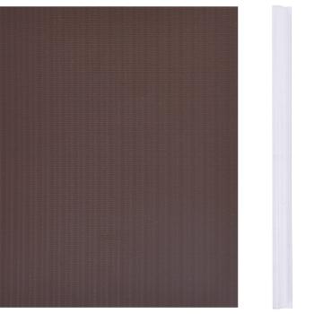 Garten-Sichtschutz 4 Stk. PVC 35x0,19 m Braun
