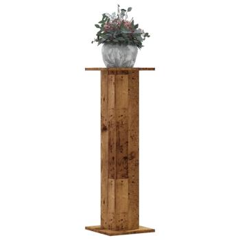 ARDEBO.de - Pflanzenständer 2 Stk. Altholz-Optik 30x30x95 cm Holzwerkstoff