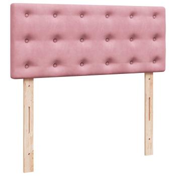 ARDEBO.de - Ottoman-Bett mit Matratze Rosa 120x200 cm Samt